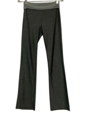 Victoria’s Secret Sport Foldover Textured Flare Leggings Gray XS Yoga Pants Loun